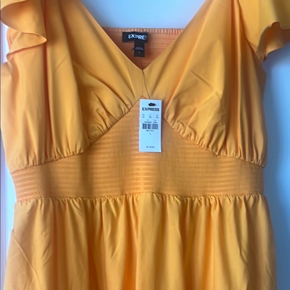 Express Yellow Maxi Dress